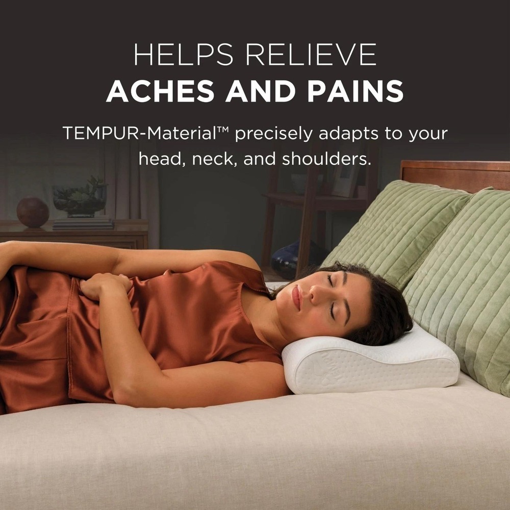 TornBox TEMPUR-Pedic Pillow Ergonomic Memory Foam 20x12.8x4.75 Profile Sealed - Picture 6 of 10